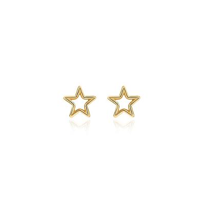 Brinco Estrela em Ouro Amarelo 18k
