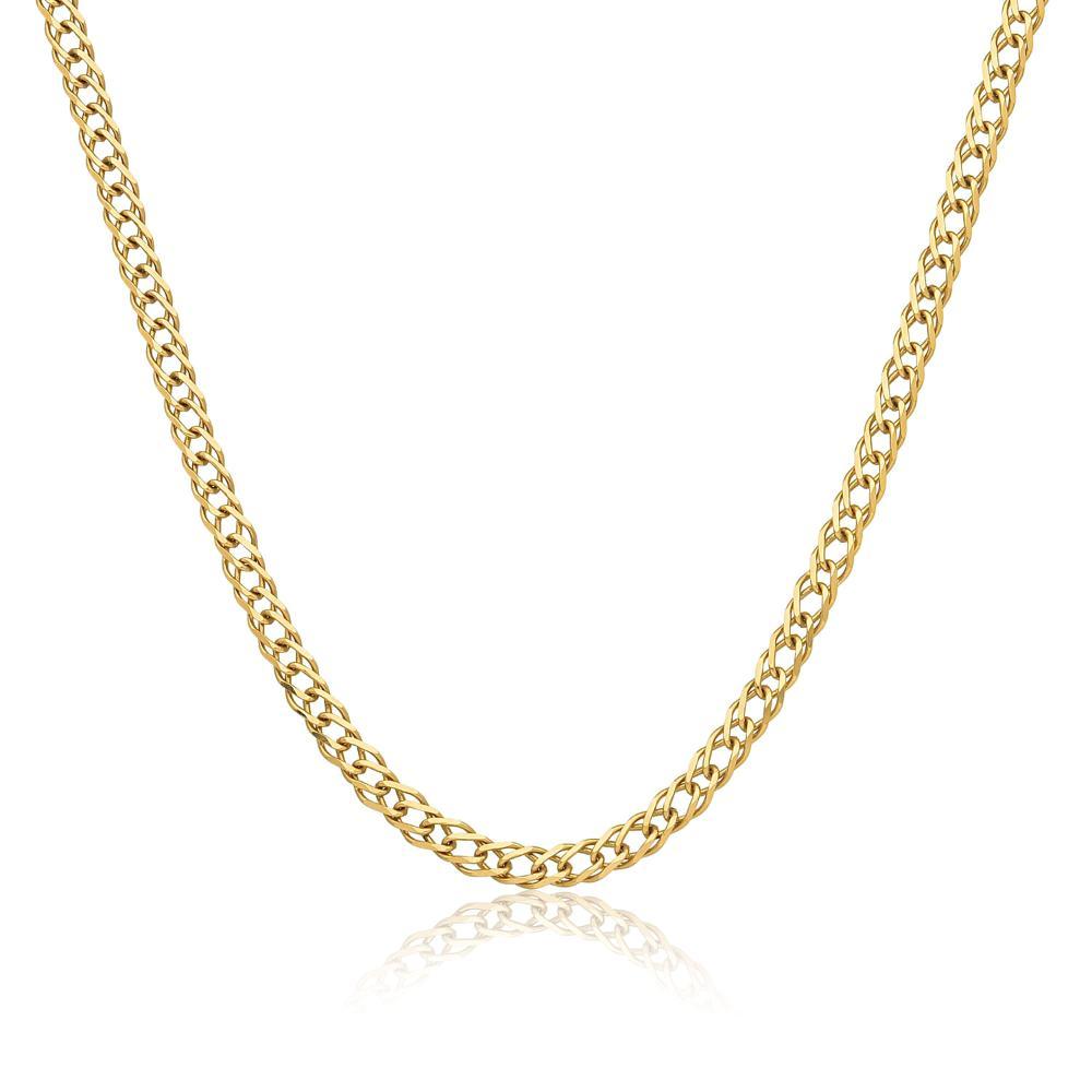 Corrente Malha Groumet em Ouro Amarelo 18k - 60 cm - 1