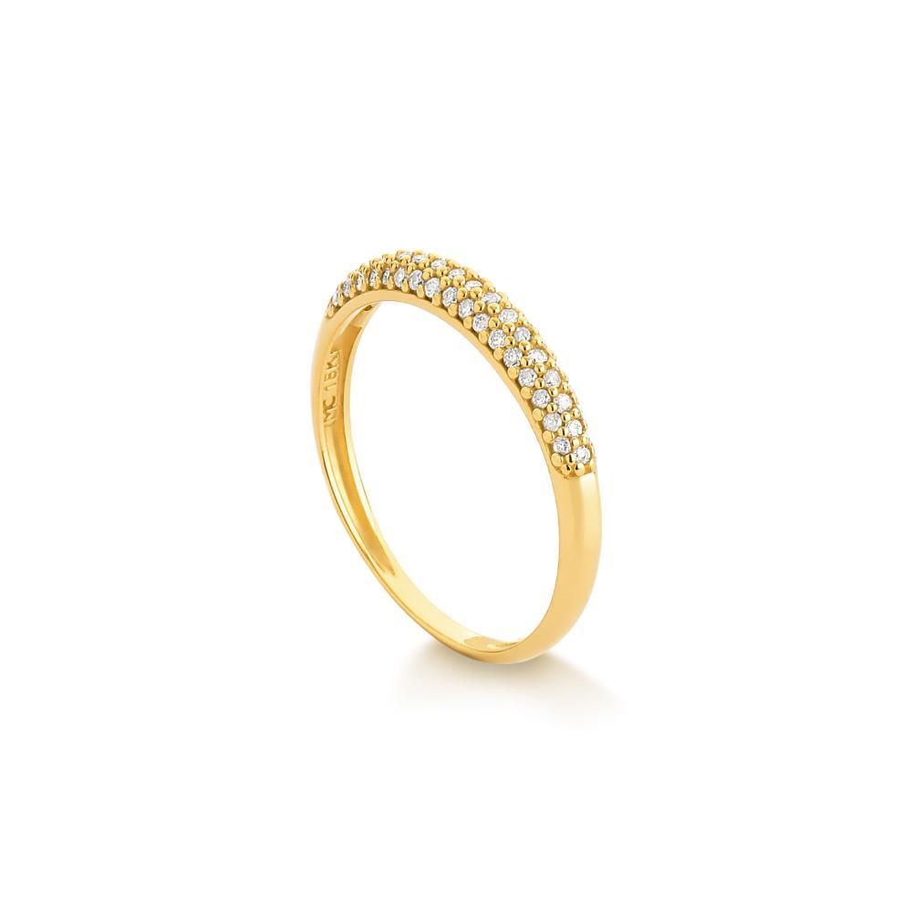 Anel com Diamante em Ouro Amarelo 18k - 4