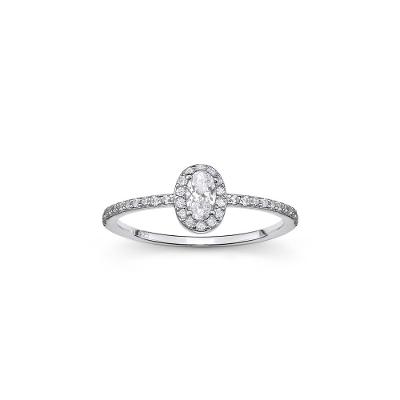 Anel com Zircônia em Prata 925