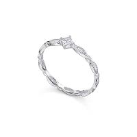 Anel com Zircônia em Prata 925 - 1