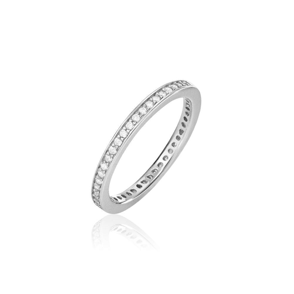 Anel com Zircônia em Prata 925 - 4