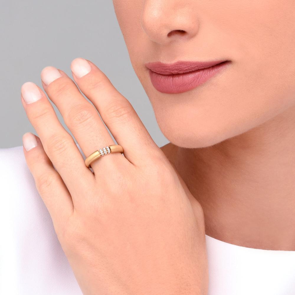 Anel com Diamante em Ouro Amarelo 18k - 2