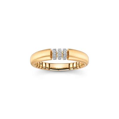 Anel com Diamante em Ouro Amarelo 18k