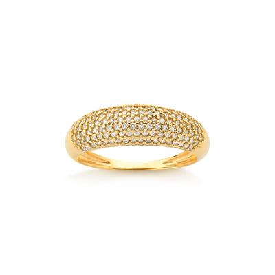 Anel com Diamante em Ouro Amarelo 18k