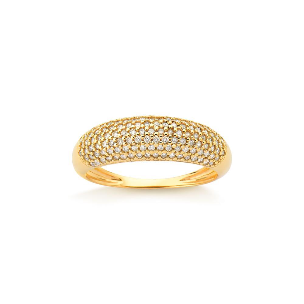 Anel com Diamante em Ouro Amarelo 18k - 1