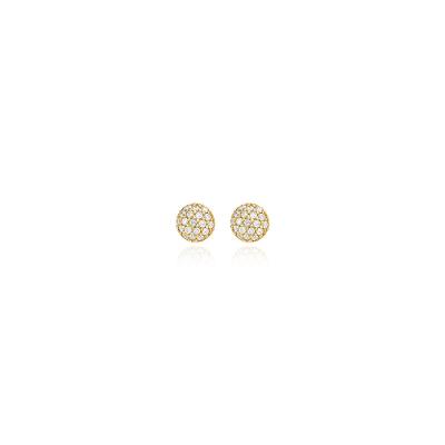 Brinco com Diamantes em Ouro Amarelo 18k