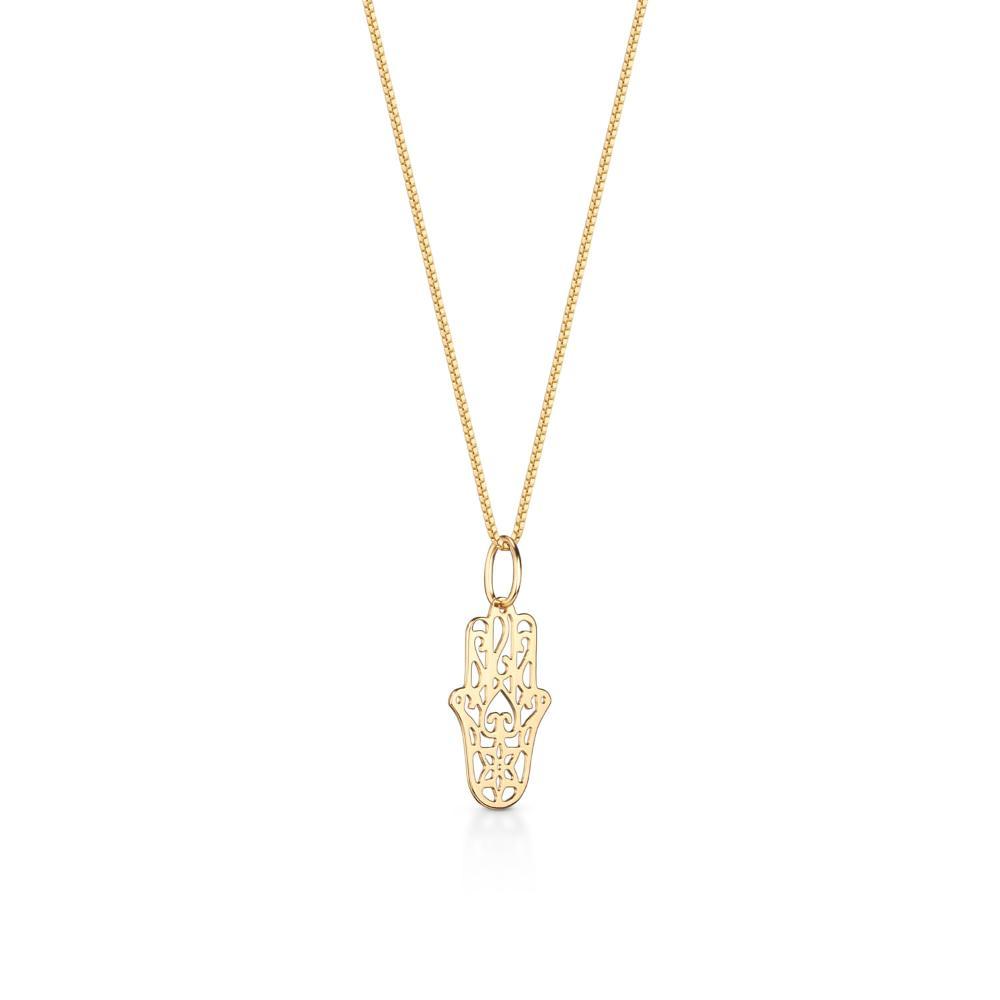 Pingente Hamsa em Ouro Amarelo 18k - 2