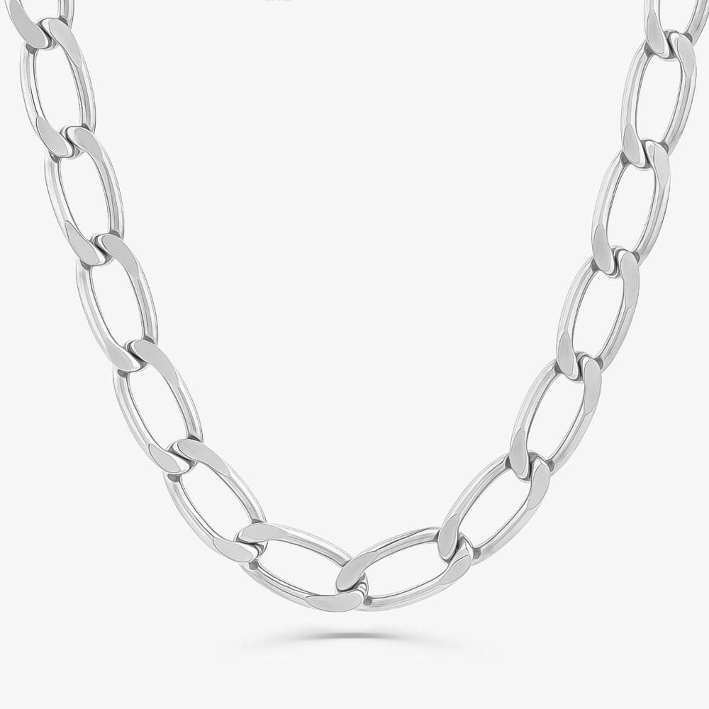 Corrente Malha Elos em Prata - 40 cm - 1