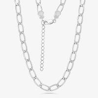 Corrente Malha Elos em Prata - 40 cm - 4