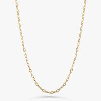 Corrente Malha Elos em Prata 925 com Banho de Ouro Amarelo 18k - 70 cm - 2