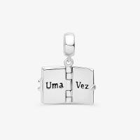 Charm Livro Era Uma Vez em Prata 925