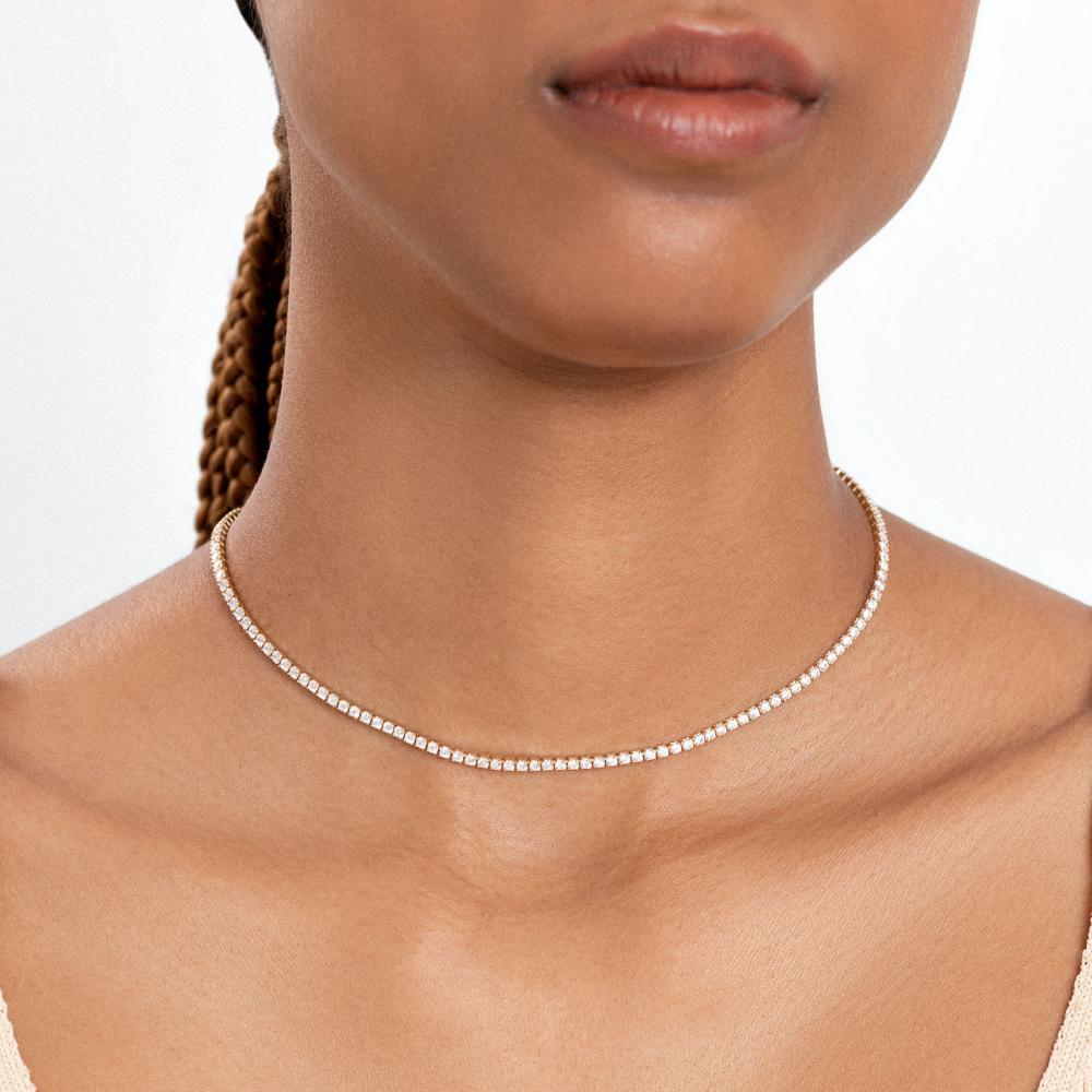 Colar Riviera em Prata 925 com Banho de Ouro Amarelo 18k - 2