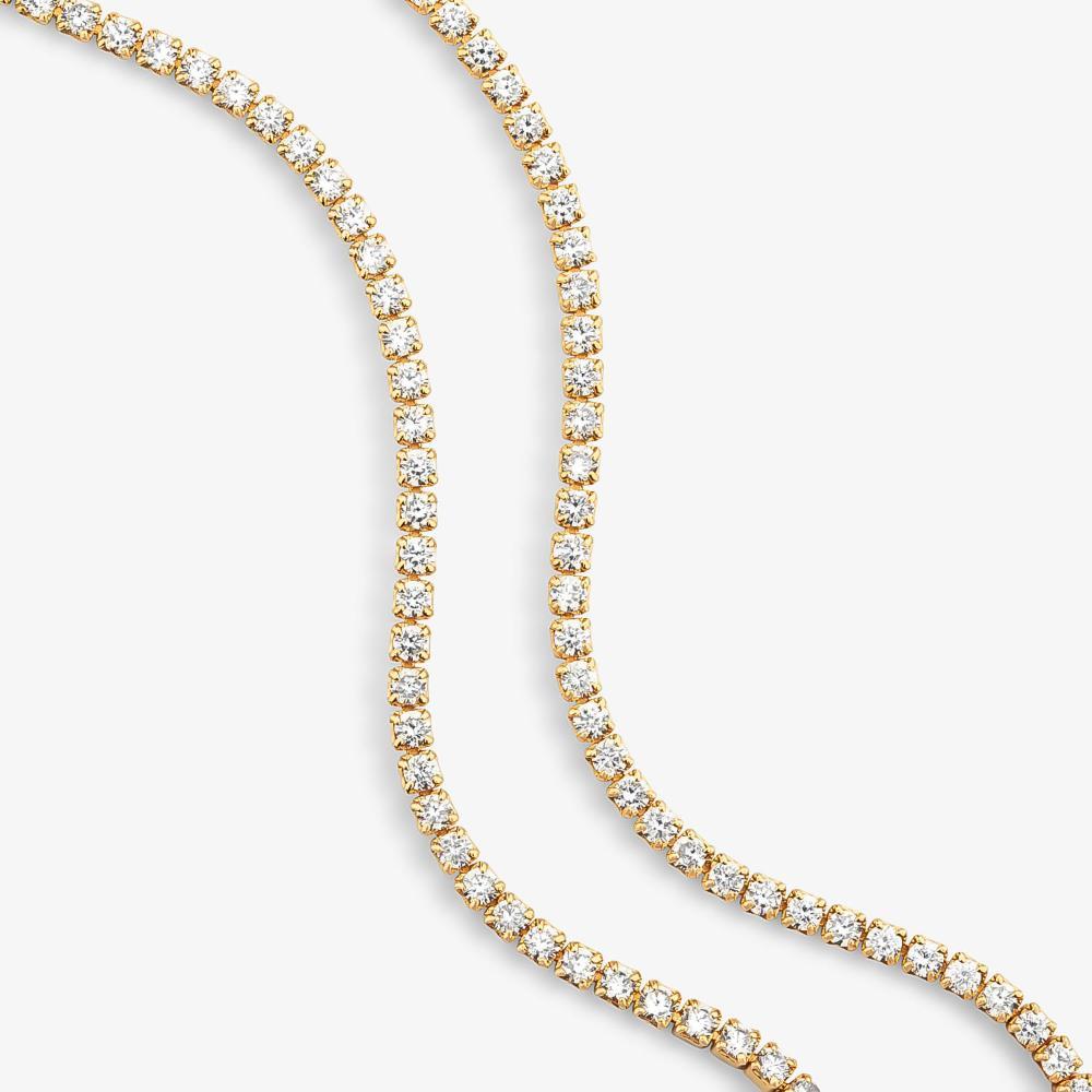 Colar Riviera em Prata 925 com Banho de Ouro Amarelo 18k - 4