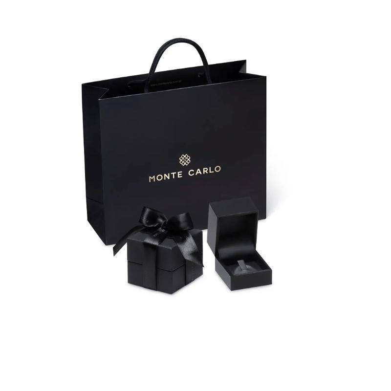 Anel Meia Aliança com 21 Pontos de Diamantes em Ouro Rose 18k - 4