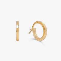 Brinco Argola Fio Quadrado em Ouro Amarelo 18k - 10 mm - 1