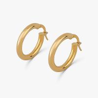 Brinco Argola Fio Redondo em Ouro Amarelo 18k - 15 mm - 2