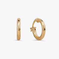 Brinco Argola Trabalhada Fio Redondo em Ouro Amarelo 18k - 10 mm - 1
