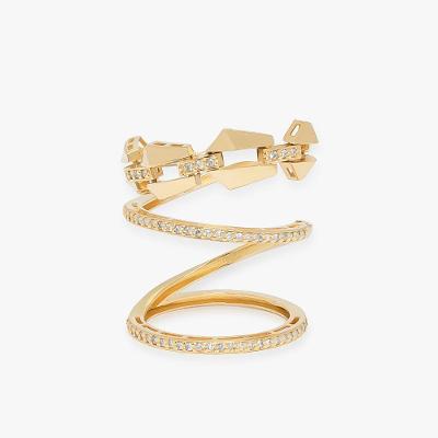 Anel ável de Diamantes em Ouro Amarelo 18k