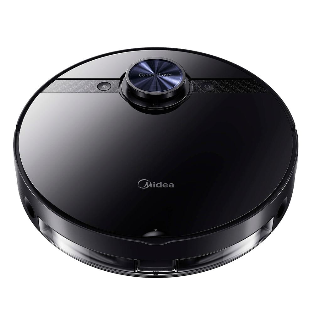 Robô Aspirador de Pó ConnectLaser M7 Passa Pano Preto Midea - 1