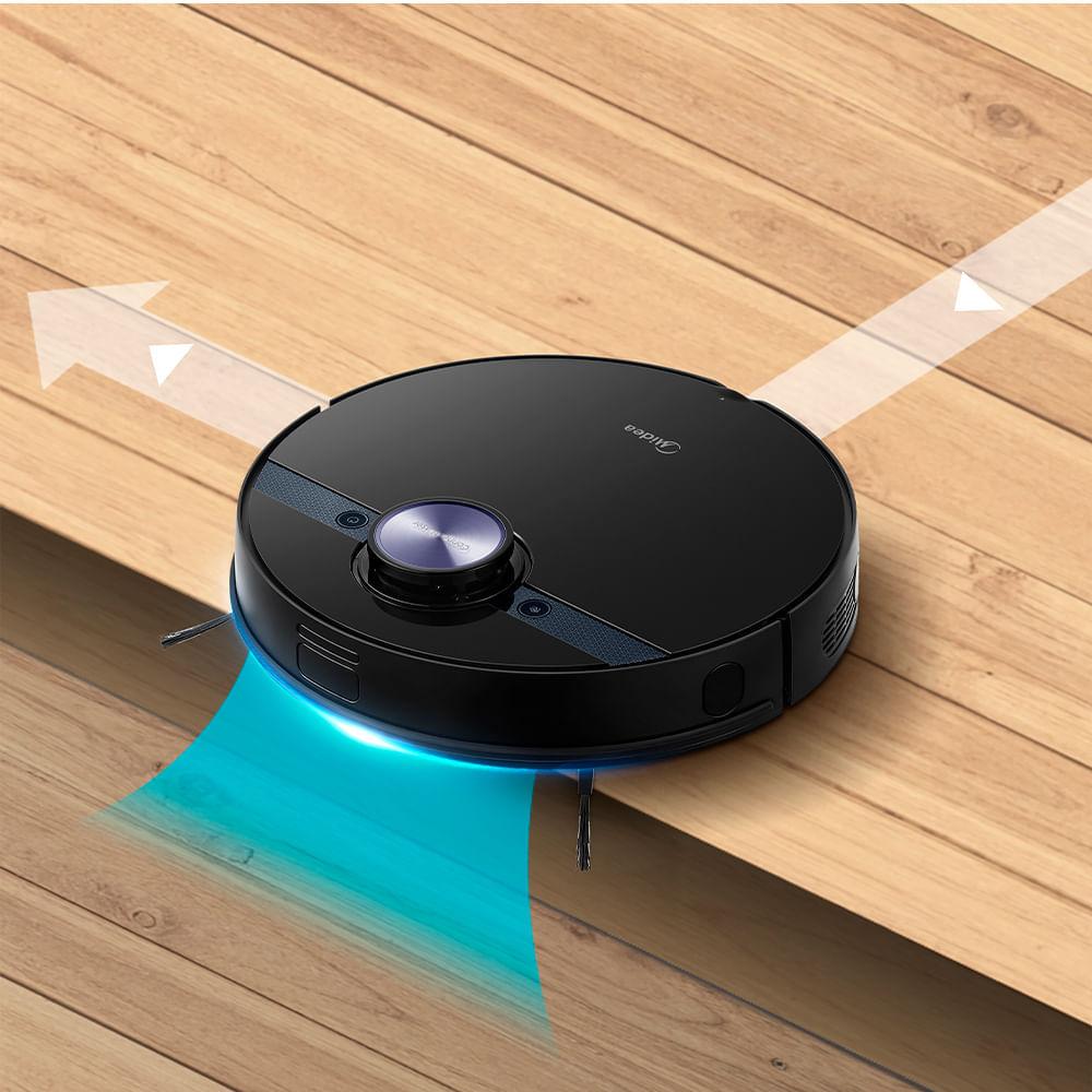 Robô Aspirador de Pó ConnectLaser M7 Passa Pano Preto Midea - 9