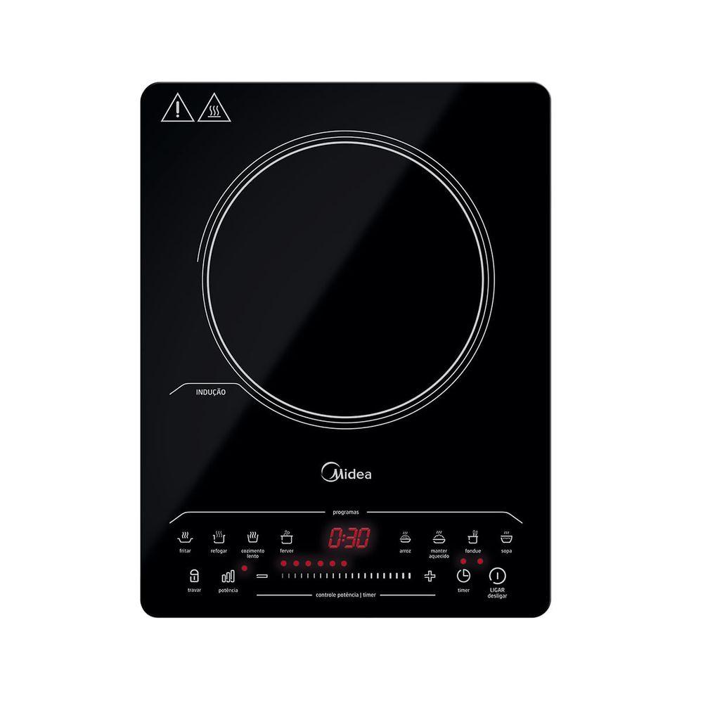 Cooktop Indução 1 Boca Portátil Midea - 1