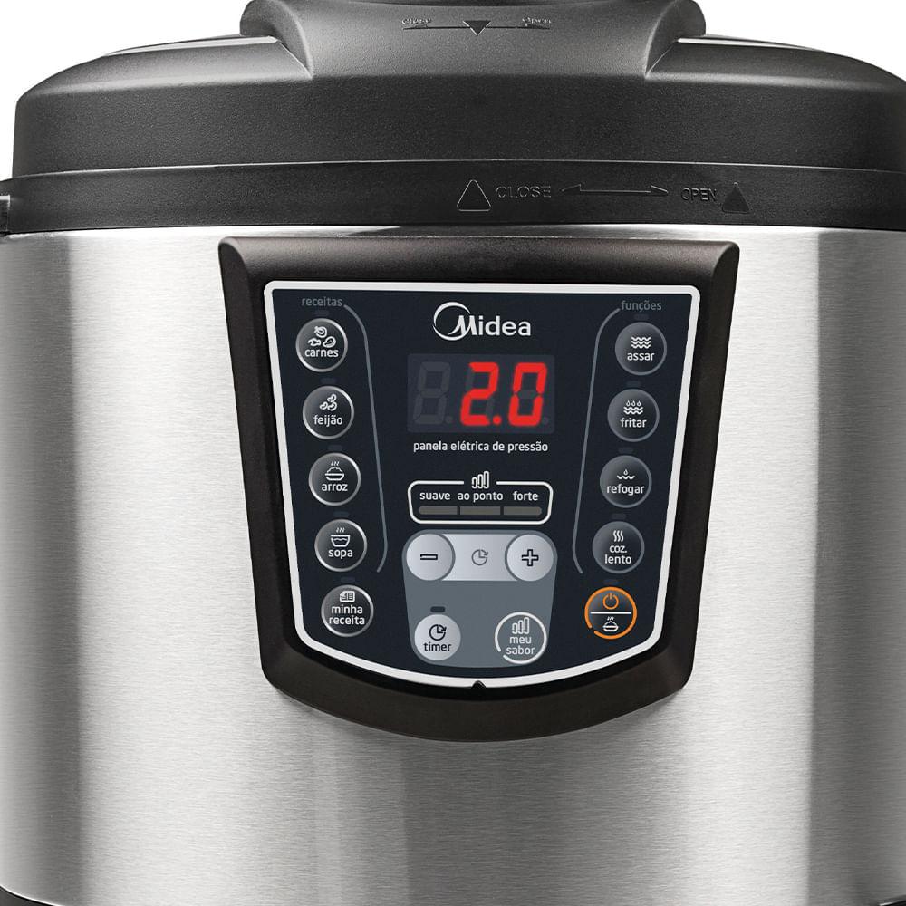 Panela de Pressão Elétrica 6 L Digital Inox Midea - 1