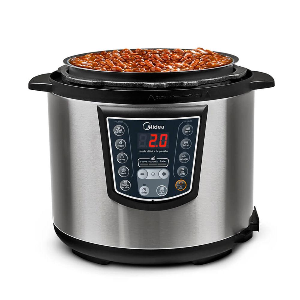Panela de Pressão Elétrica 6 L Digital Inox Midea - 3