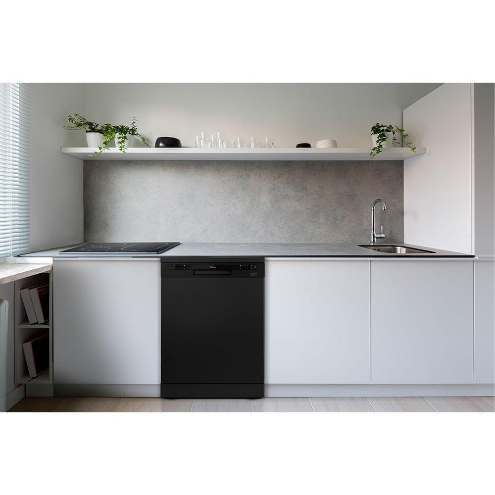 Lava Louças 14 Serviços Preta Midea - 4