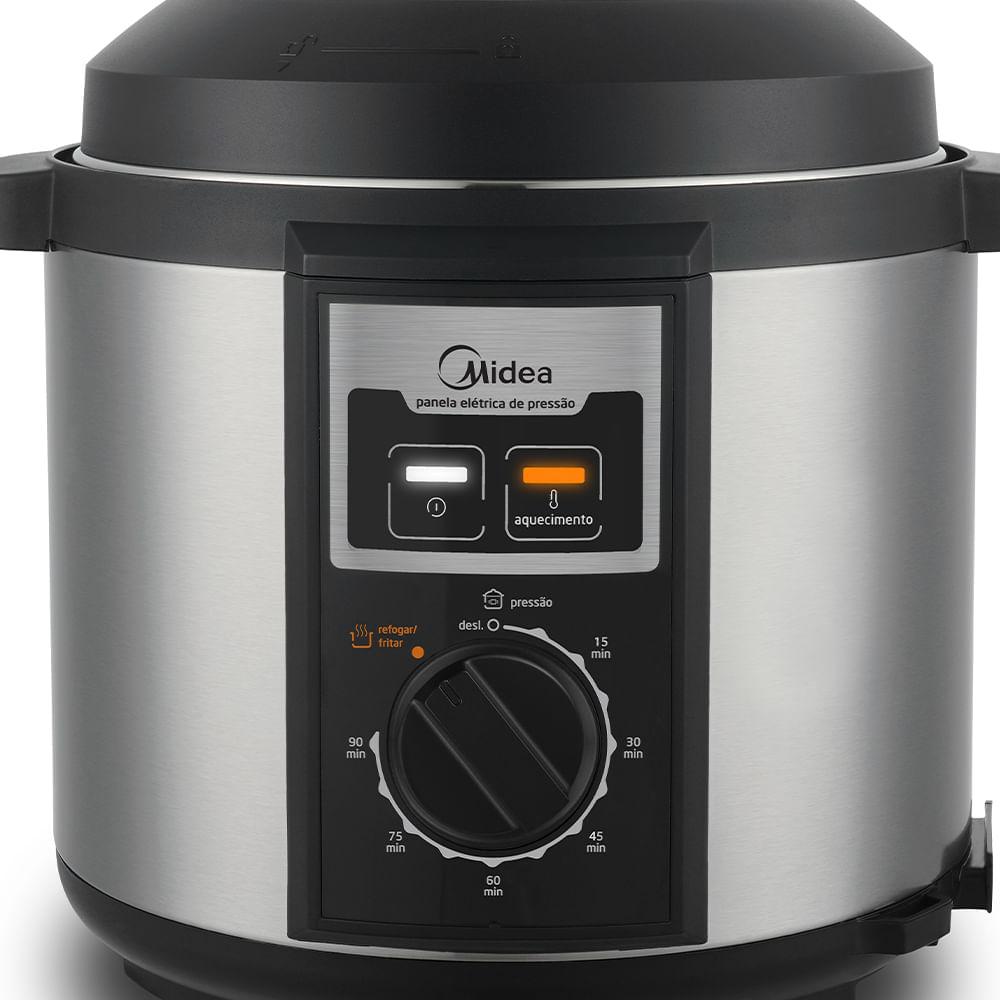 Panela de Pressão Elétrica 6 L Mecânica Inox Midea - 3