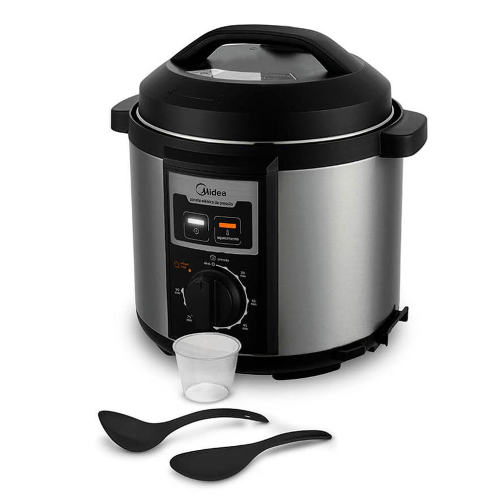 Panela de Pressão Elétrica 6 L Mecânica Inox Midea - 4