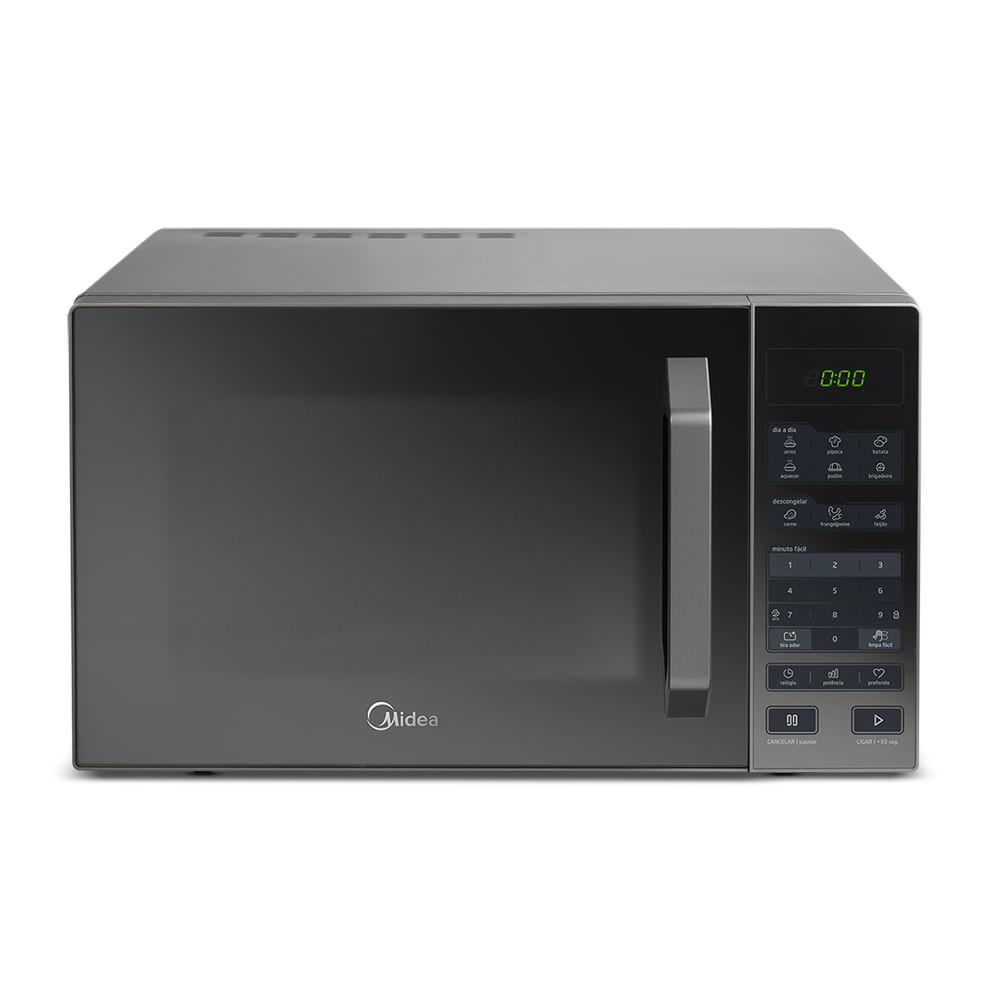 Micro-ondas 27L Prata Porta Espelhada SmartPlate Midea - 1