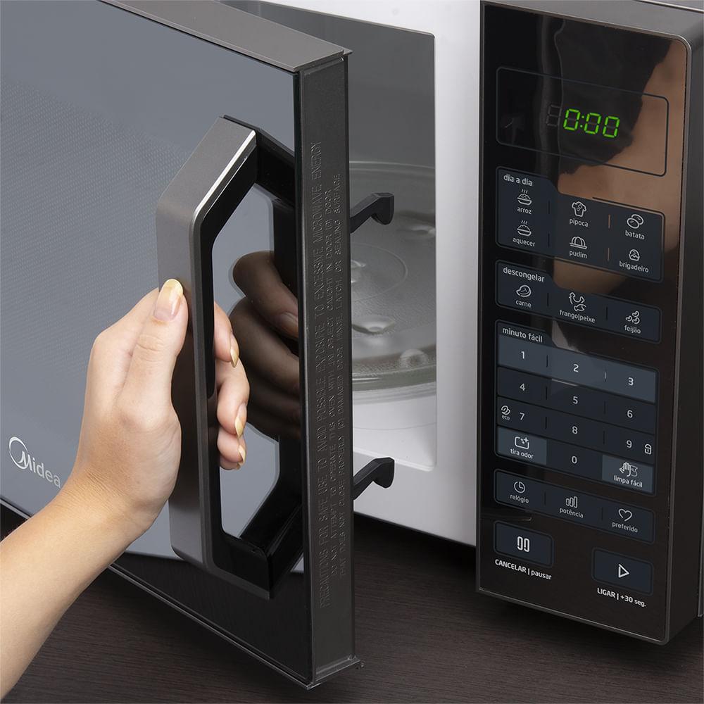 Micro-ondas 27L Prata Porta Espelhada SmartPlate Midea - 6