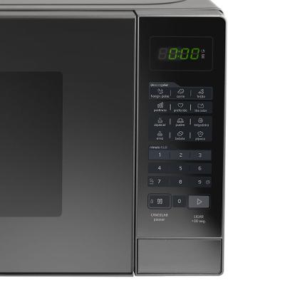 Micro-ondas 20L Prata Porta Espelhada Minuto Fácil Midea
