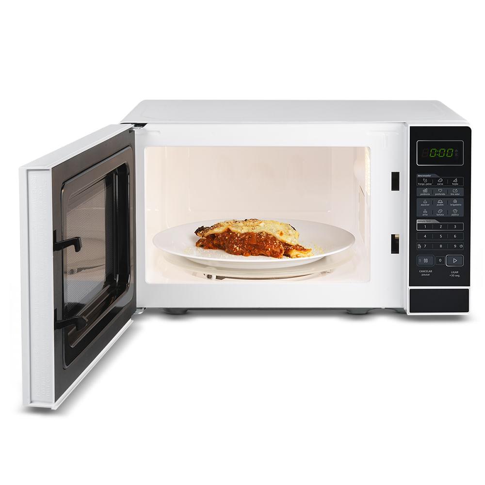 Micro-ondas 20L Branco Porta Preta Minuto Fácil Midea - 7