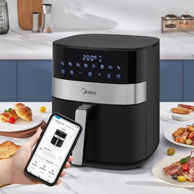 Fritadeira Air Fryer 6L Smart Chef Plus cor Preta Midea