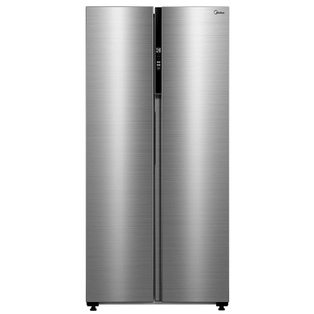 Geladeira Side By Side 442L Inverter Cor Inox Conectada Midea - 1