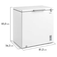 Freezer Horizontal 1 Porta Branco 200L Midea - 5