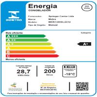 Freezer Horizontal 1 Porta Branco 200L Midea - 9