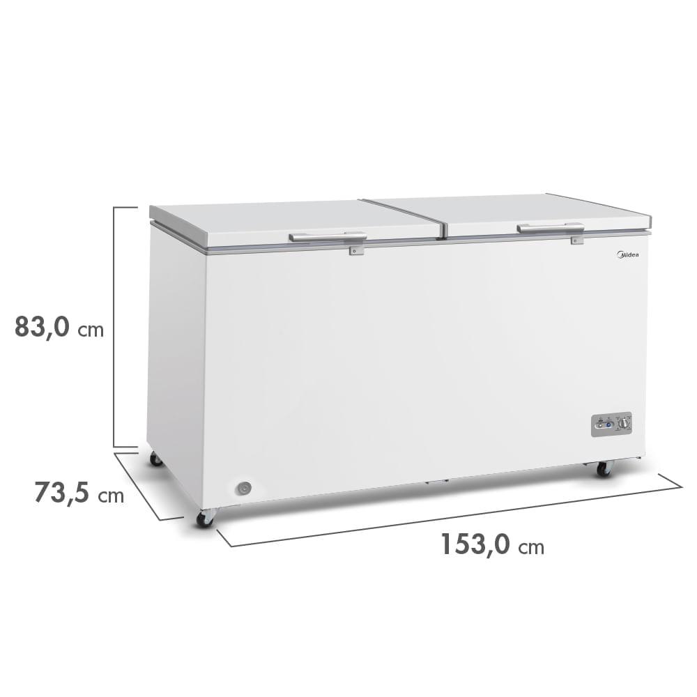 Freezer Horizontal 2 portas Branco 508L Midea - 2