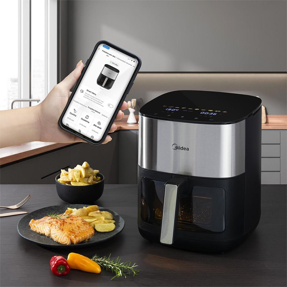 Fritadeira Air Fryer Com Visor 6L Smart Chef Pro Midea - 7