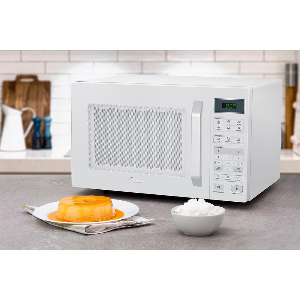 Micro-ondas 35L Branco Porta Branca SmartPlate Midea - 8