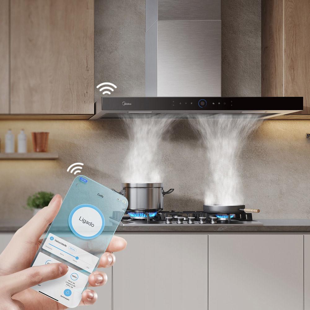 Coifa de Parede 60cm Smart Pro Touch Midea - 5