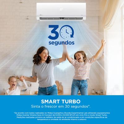 Ar Condicionado Split 9000 BTU Inverter AI XtremeSave Frio Midea