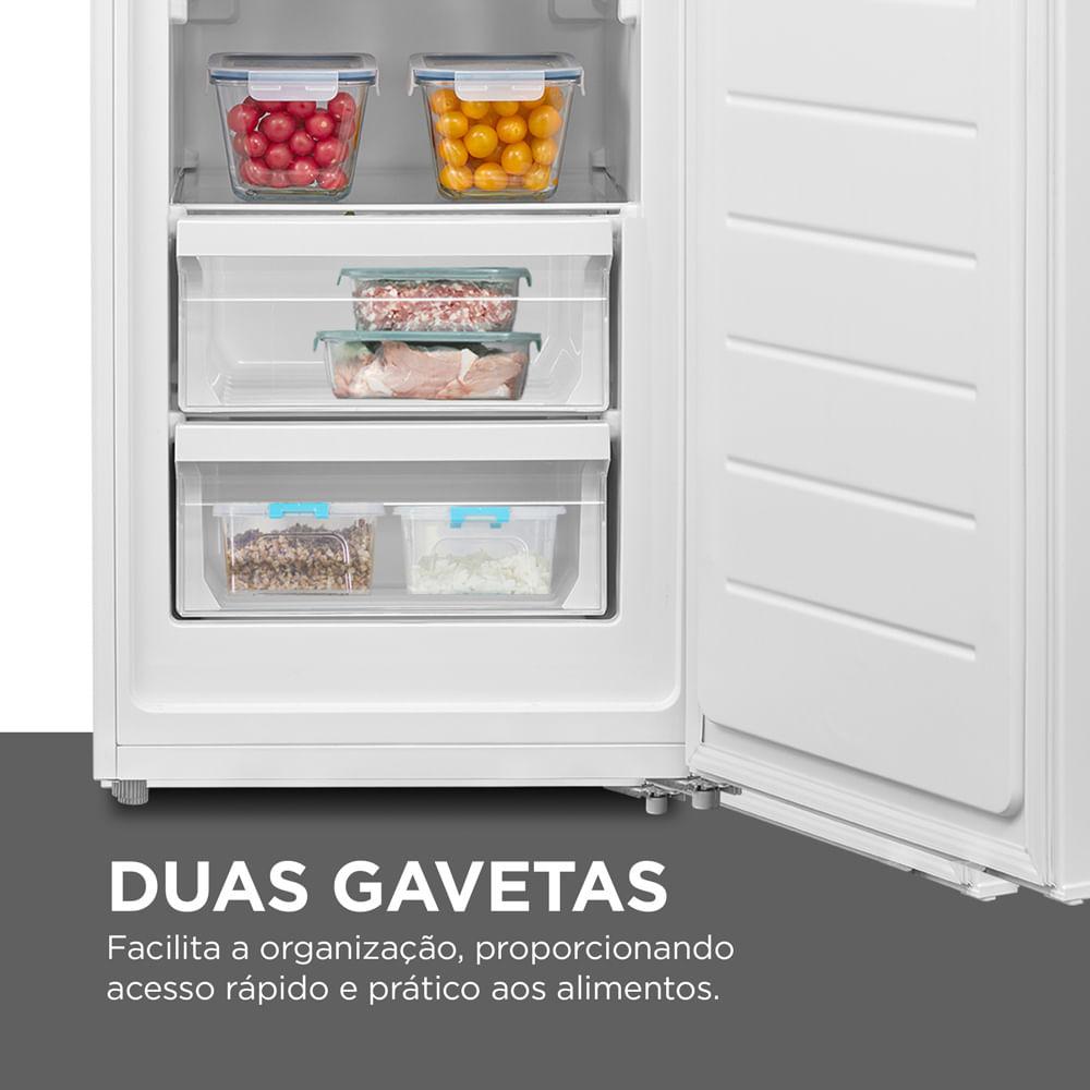 Freezer Vertical 1 Porta 196L 2 em 1 Branco Midea - 6