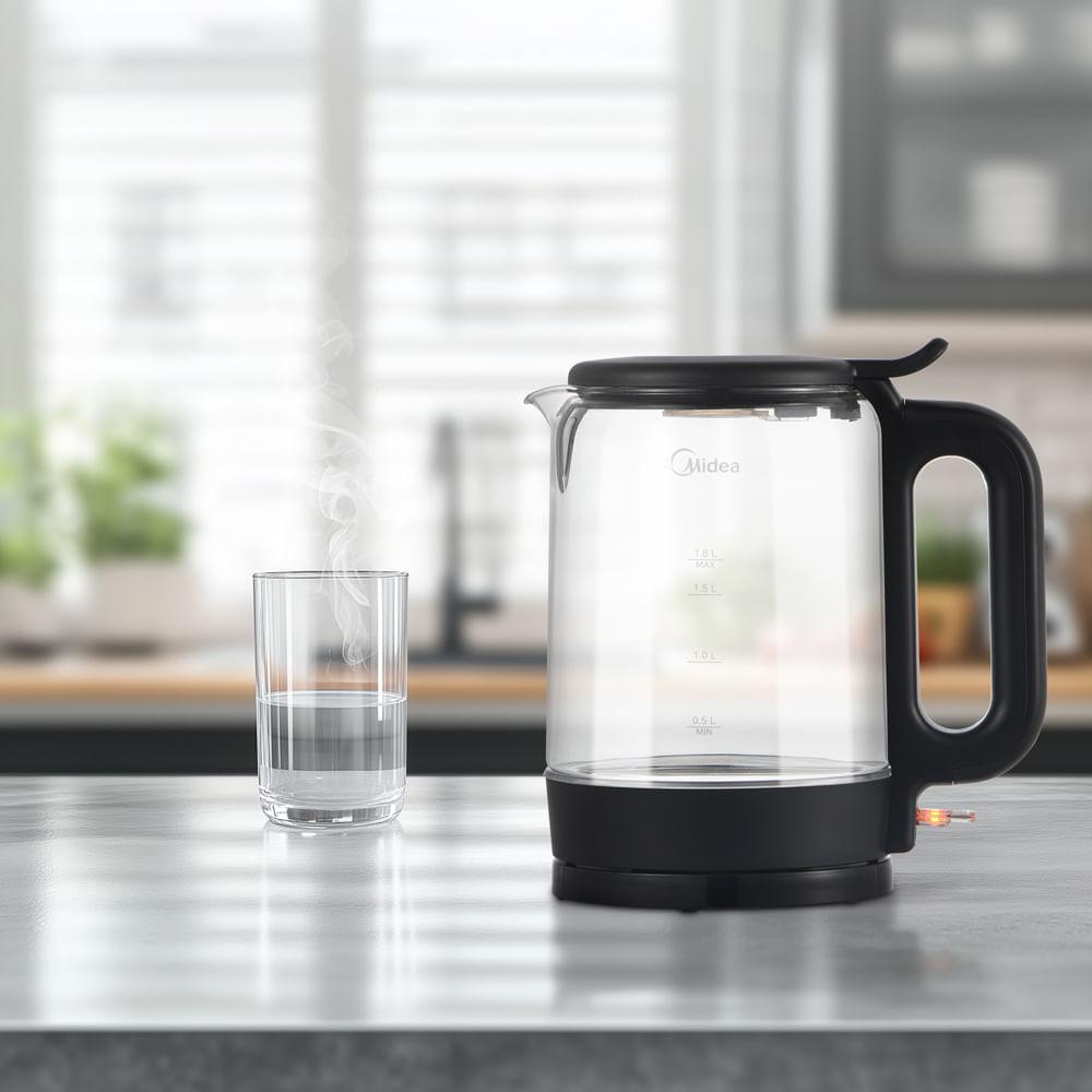 Chaleira Elétrica de Vidro 1,8L Top Fill Midea - 4