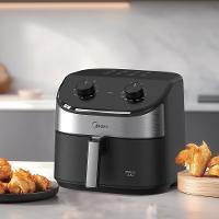 Fritadeira Air Fryer 5,5L Widemax Preto e Inox Midea - 5