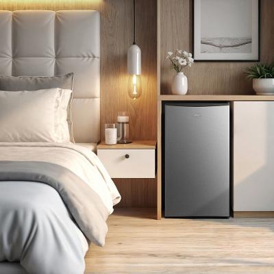 Frigobar 93L Cor inox Inverter Bivolt Midea