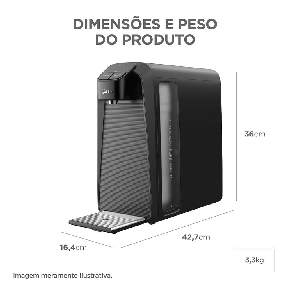 Purificador de Água SlimPure Cinza Bivolt Midea - 6