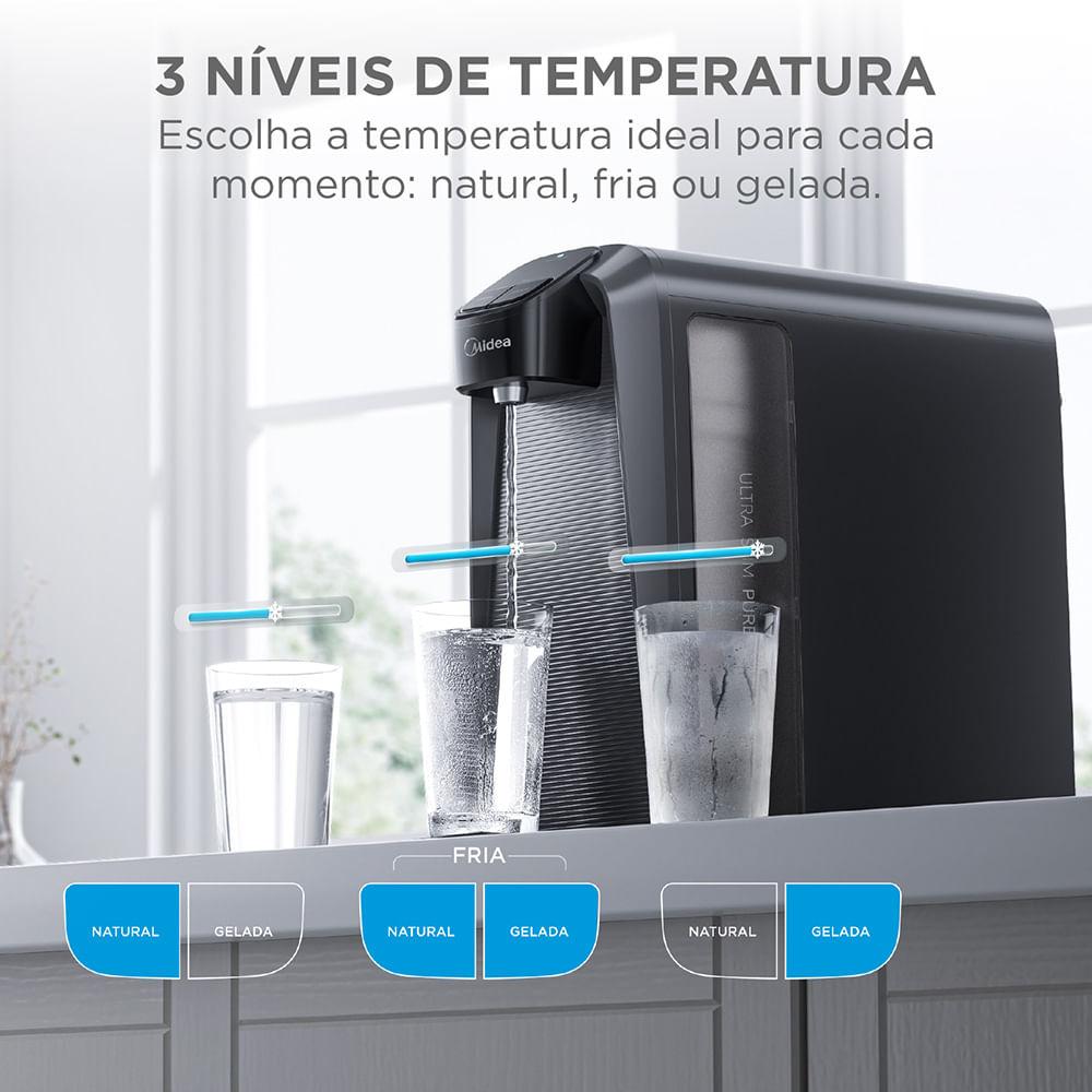 Purificador de Água SlimPure Cinza Bivolt Midea - 7